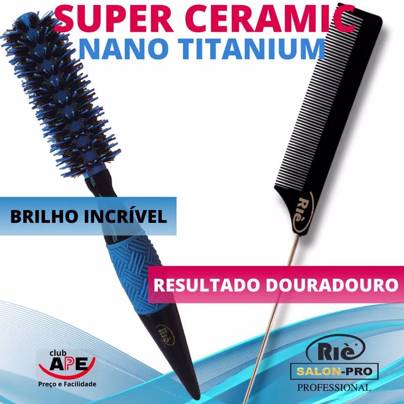 RIÈ SALON-PRO KIT 01 ESC PROF  SUPER 40 +1 PENTE RIE SALON PRO