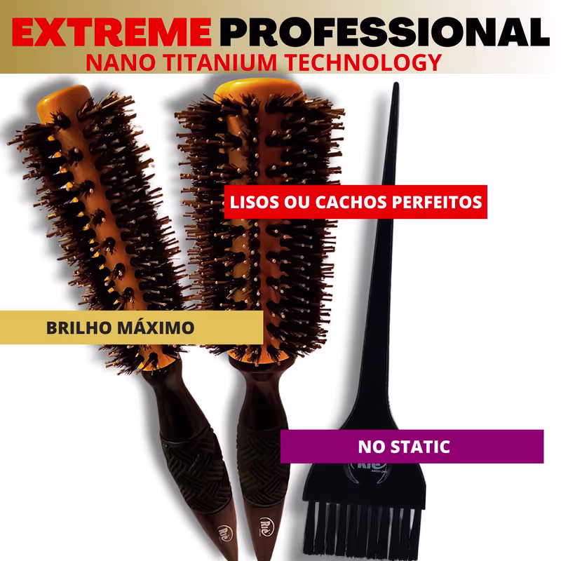 RIÈ SALON-PRO KIT 2 ESC PROF  NANO 57, 64 MM + PINCEL RIE SALON PRO