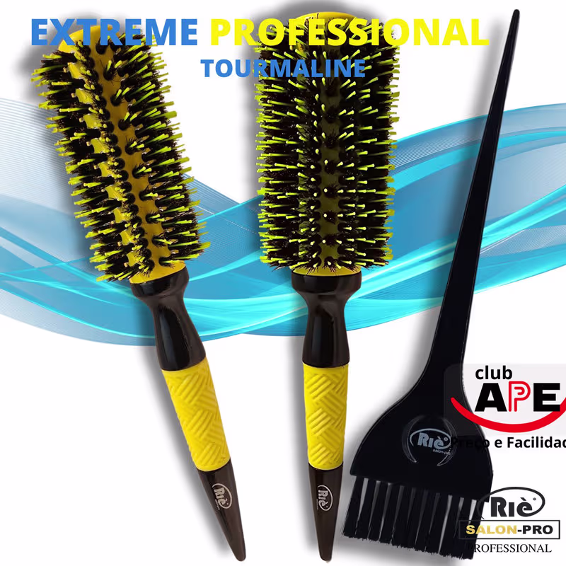 RIÈ SALON-PRO KIT 2 ESC PROF  EXTREME 57, 64 MM + PINCEL RIE SALON PRO