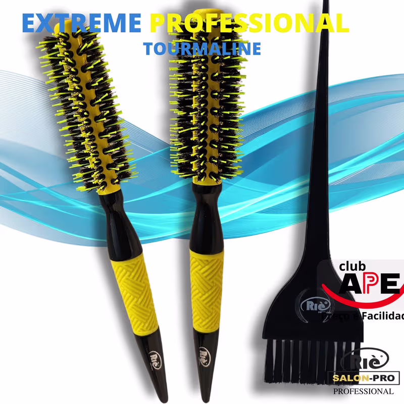 RIÈ SALON-PRO KIT 2 ESC PROF  EXTREME 40,47 MM + PINCEL RIE SALON PRO