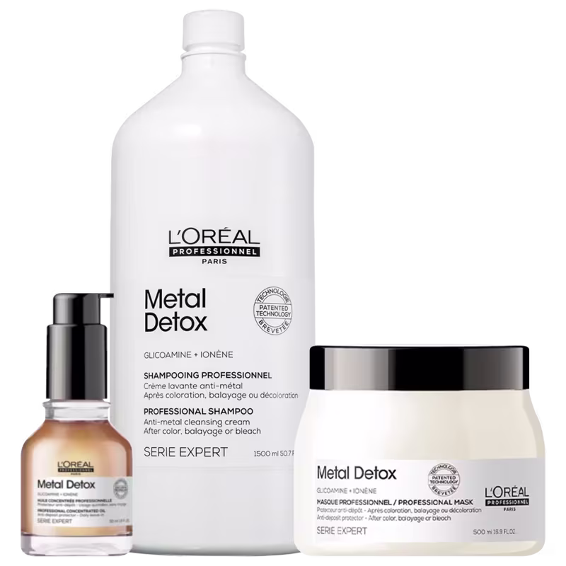 Kit L'Oréal Professionnel Metal Detox Treatment Salon Trio (3 Produtos)