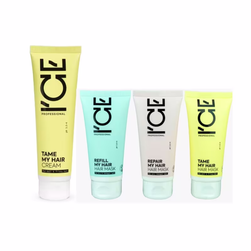 Ice Professional Tame My Hair100ml+3 Máscaras Cronograma 50ml