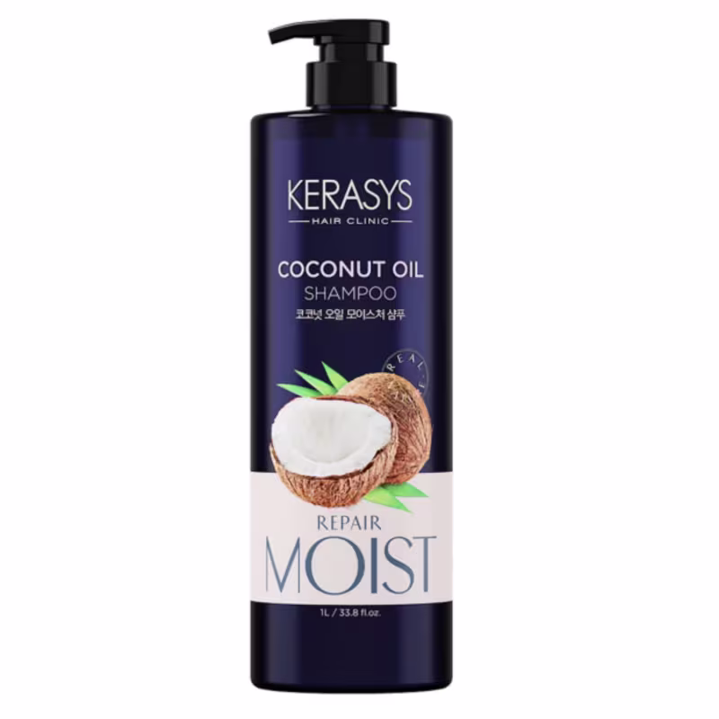 Kerasys Kit  (Shampoo Coconut Oil 1L + Keratin Bond Silky Moisture Treatment 600ml)