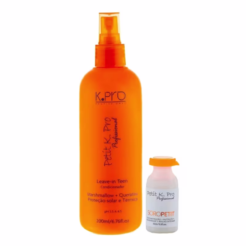 Kit K.Pro Petit com Leave-In Teen Condicionador 220ml + Soro Ampola capilar 10ml