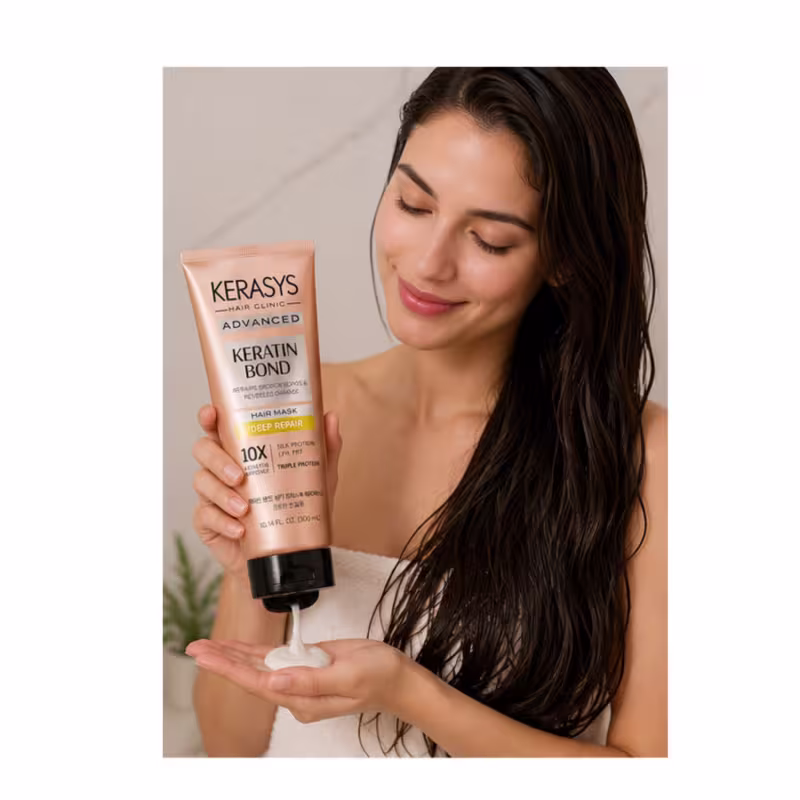 Kerasys  Duo Keratin Bond Deep Repair  600ml + Hair Mask 300ml