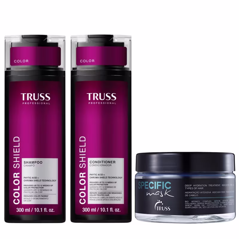 Kit Truss Color Shield - Shampoo & Condicionador 300ml + Specific Mask 180g