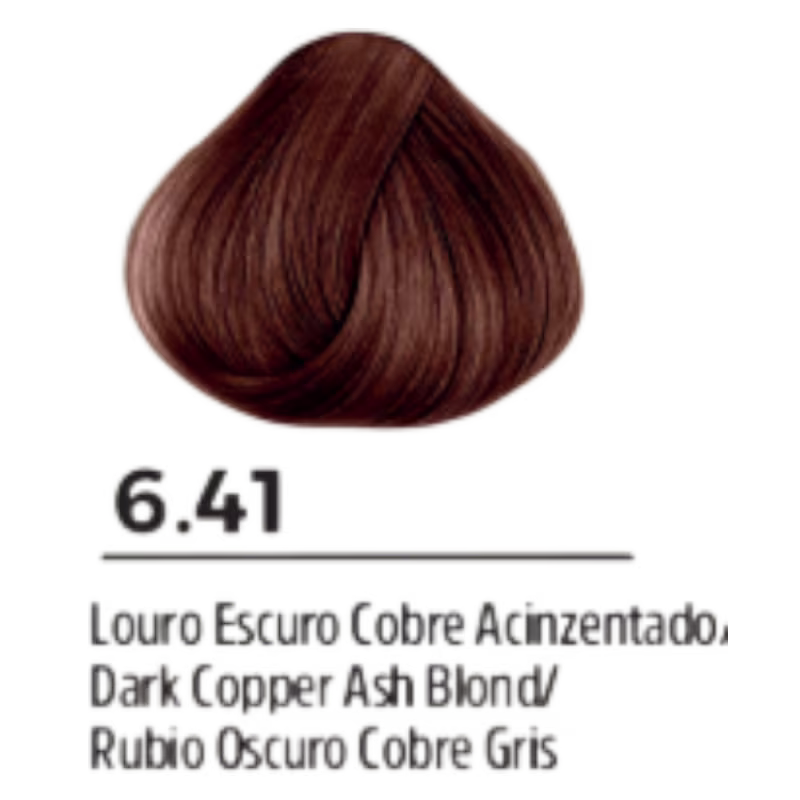 Coloração Permanente Select Color Nº6.41 Louro Escuro Cobre Acinzentado Prohall 50g