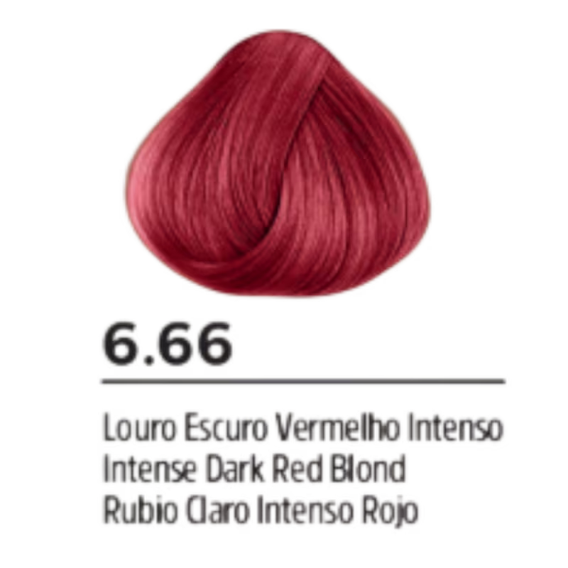 Coloração Permanente Select Color Nº6.66 Vermelho Intenso Prohall 50g