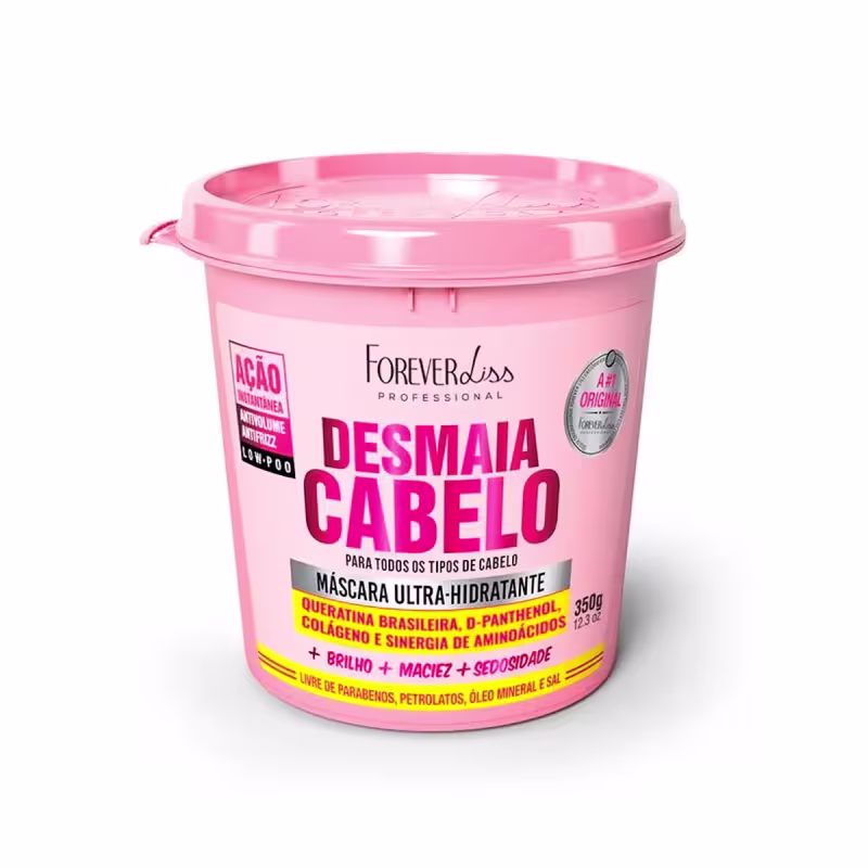 Máscara Ultra Hidratante Desmaia Cabelo Forever Liss 350g