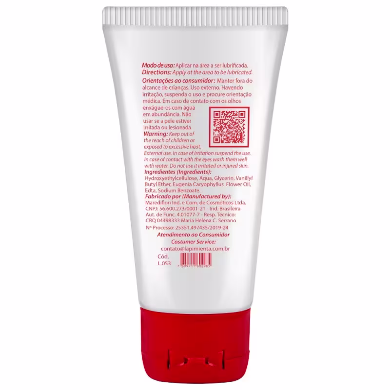 Lubrificante Funcional LOVE LUB HOT- Esquenta e Excita - 60g - La Pimienta