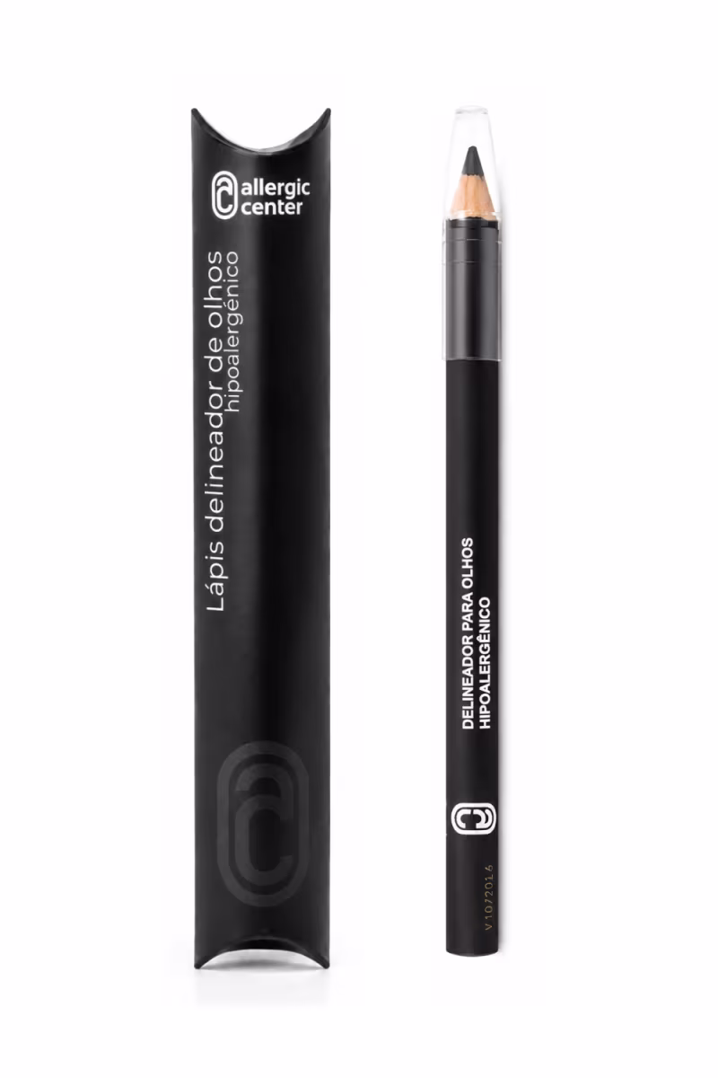 Lápis Delineador de Olhos Hipoalergênico Cor:Preto