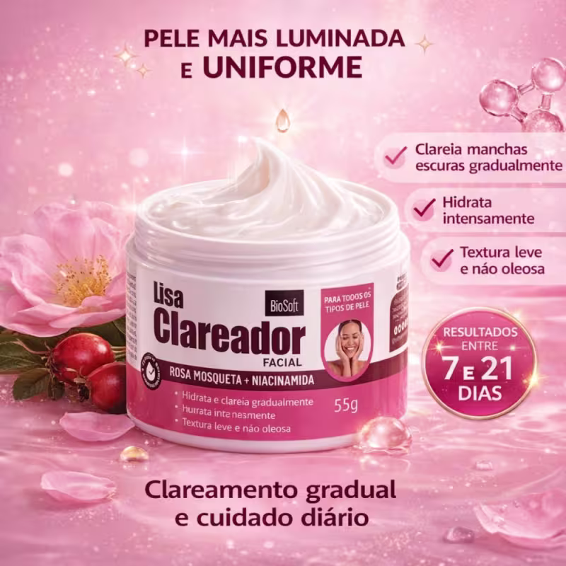 Creme Clareador Manchas Rosto Corpo Axila Virilha Bio Soft