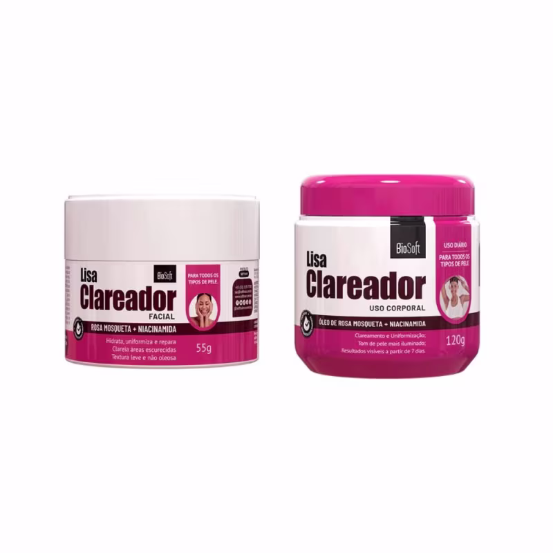 Creme Clareador Manchas Rosto Corpo Axila Virilha Bio Soft