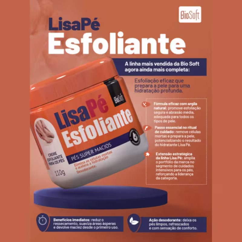 Kit Lisapé Bio Soft Esfoliante + Hidratante Lisapé Bio Soft