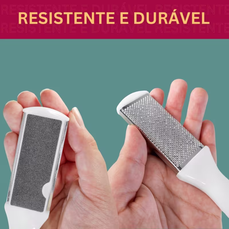 Kit NYBC Beauty Lixa para Calos Inox Double, 2 unidades.