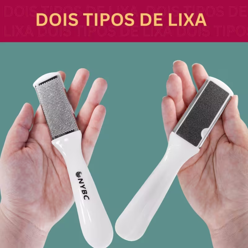 Kit NYBC Beauty Lixa para Calos Inox Double, 2 unidades.