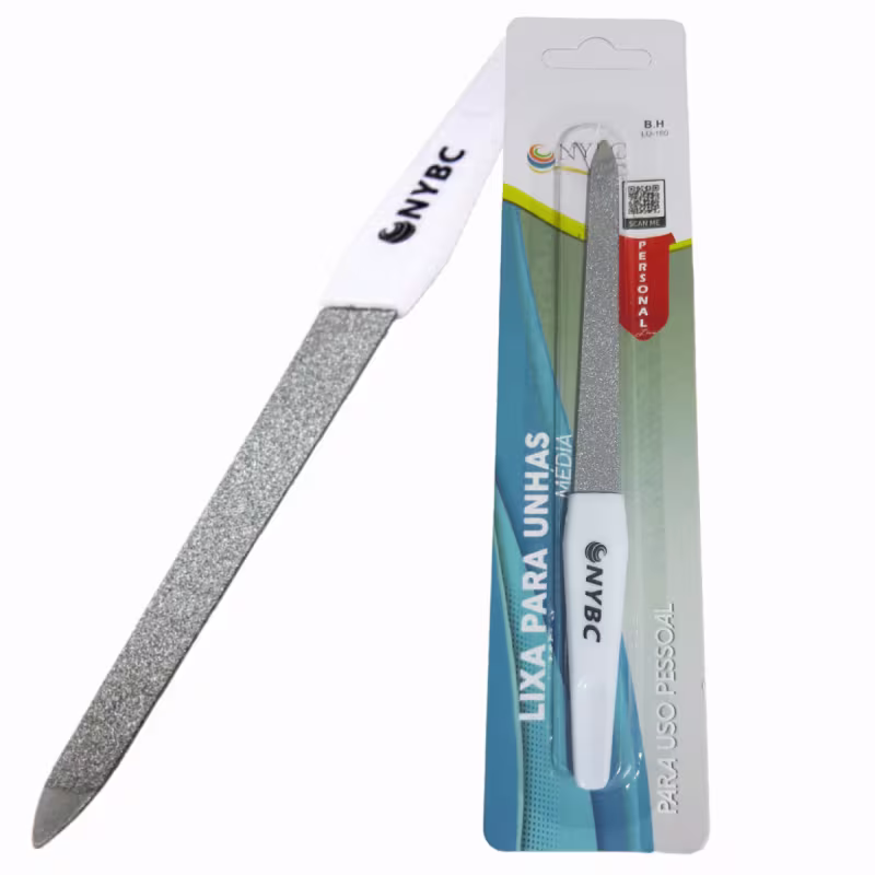 Kit NYBC Beauty Lixa para Unhas Média, 12 Unidades.