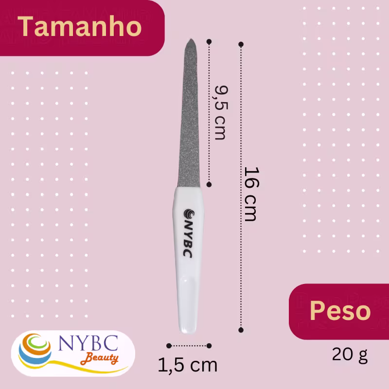 Kit NYBC Beauty Lixa para Unhas Média Quarteto, 4 unidades.