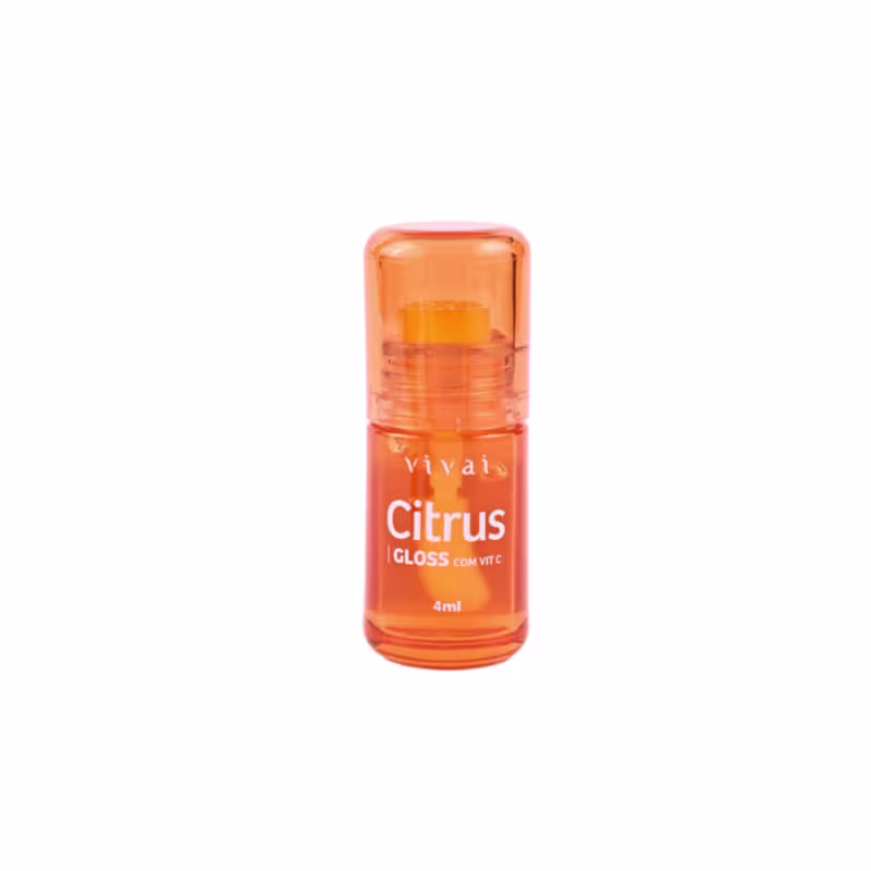 Gloss Citrus Com Vitamina C Brilho Intenso Hidratante Efeito Glow