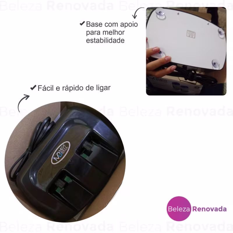 Base Dupla Aquecedor De Cera Quente Rollon Termocera Preto