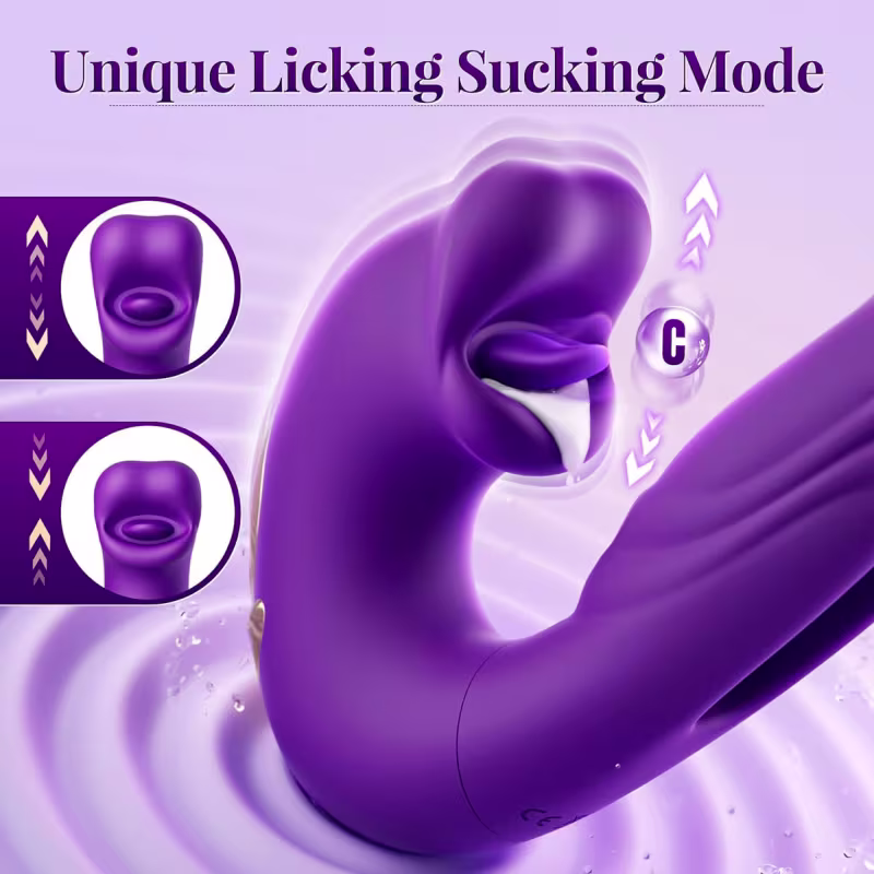 Kiss Vibrator 2 – Vibrador 3 em 1 com Estimulação Clitoriana e Ponto G