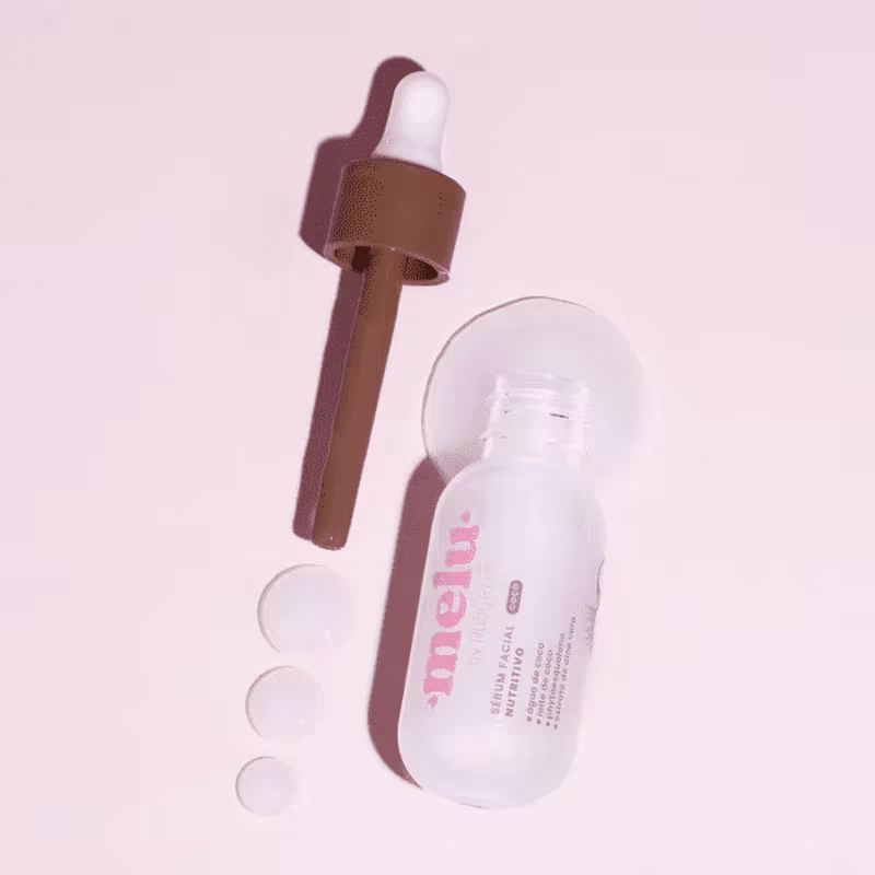 Kit com 4 Sérum Melu by Ruby Rose Hidratante Antioxidante Nutritivo e Detox