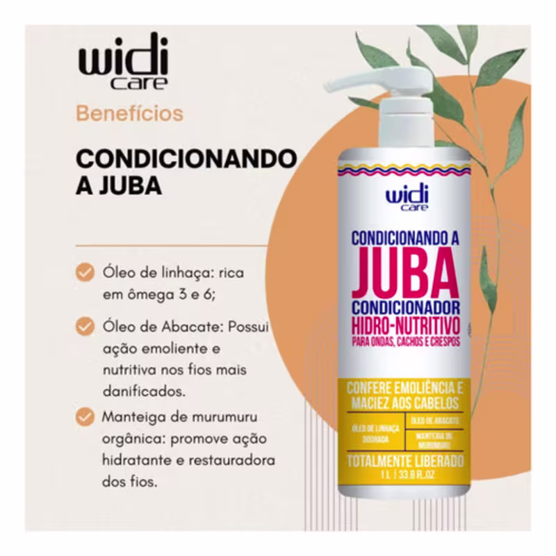 Kit Widi Care Linha A Juba Shampoo 1l + Condicionador 1000ml