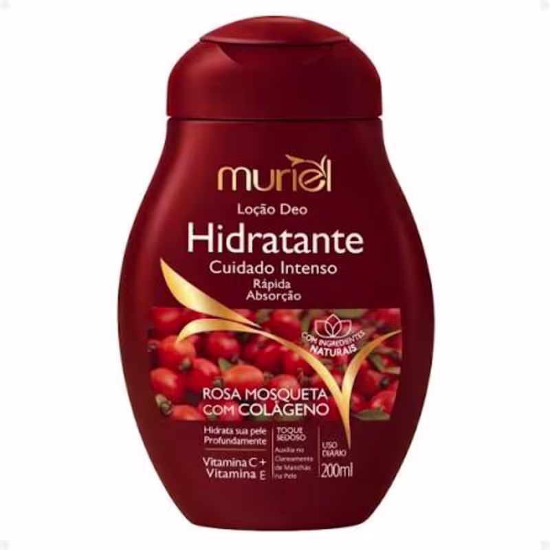 MURIEL LOÇÃO DEO HIDRATANTE CUIDADO INTENSO 200ML TIPO:AMENDOA COM AVELÃ