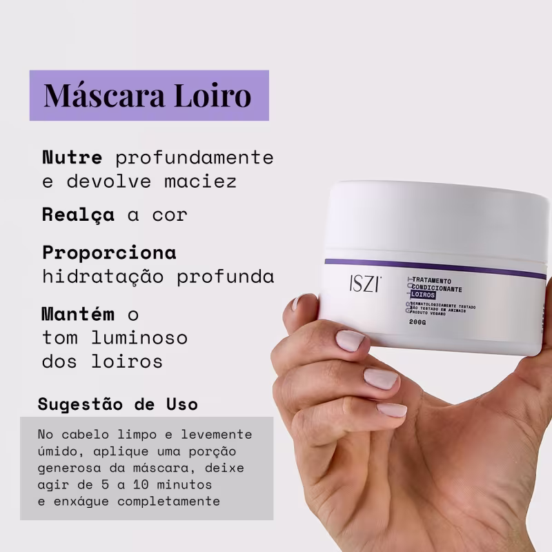 Máscara Loiros - Óleos Essenciais Brilho Tridimensional 200g