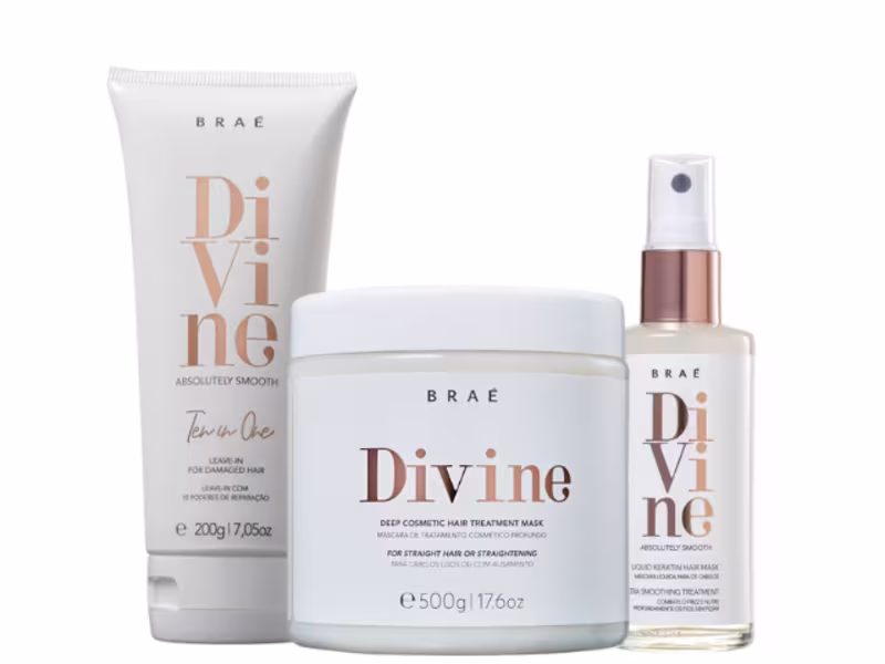 Kit Braé Divine Duo Mask Liquid Treatment (3 Produtos)