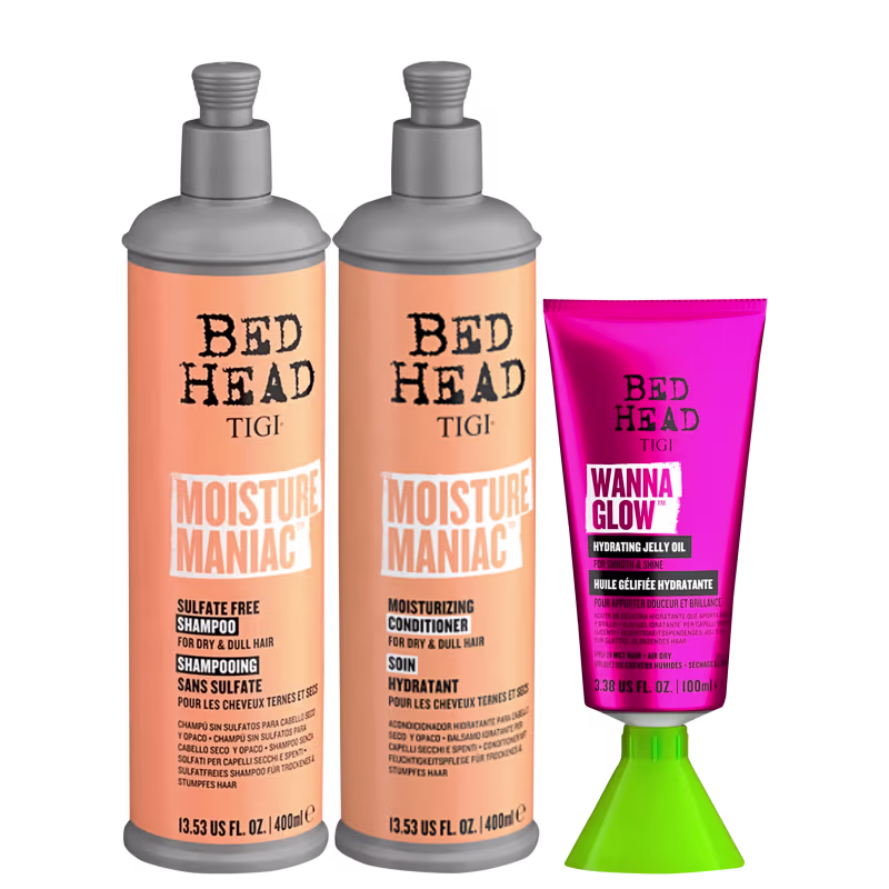 Kit TIGI Bed Head Moisture Maniac Wanna Glow Jelly (3 Produtos)