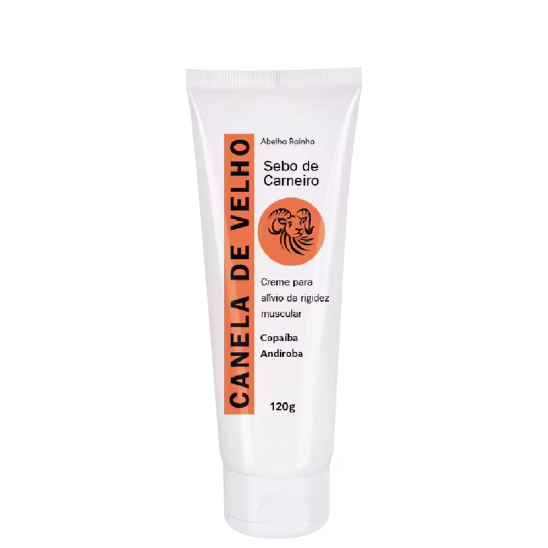 Abelha Rainha Canela de Velho Sebo de Carneiro - Creme para Rigidez Muscular 120g