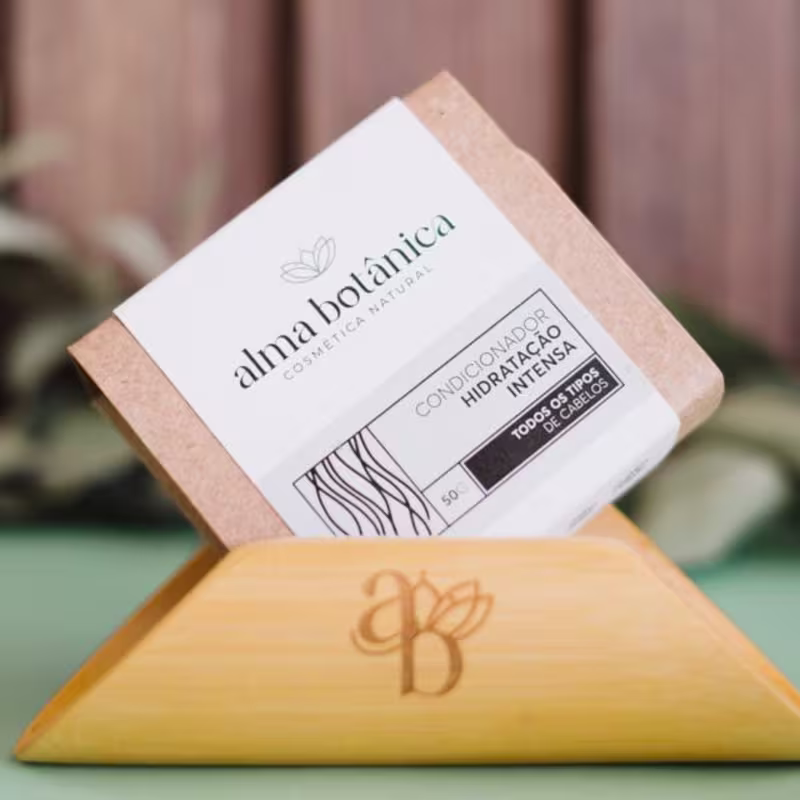 Alma Botânica Cosmética Natural Hidratação Intensa - Condicionador em Barra 50g