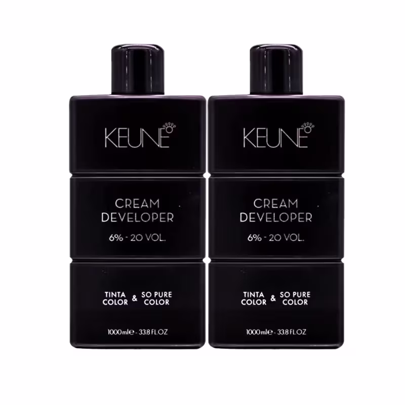 Kit Keune Tinta Color & So Pure Color 6% - Oxidante Cremoso 20 Volumes (2 Unidades)