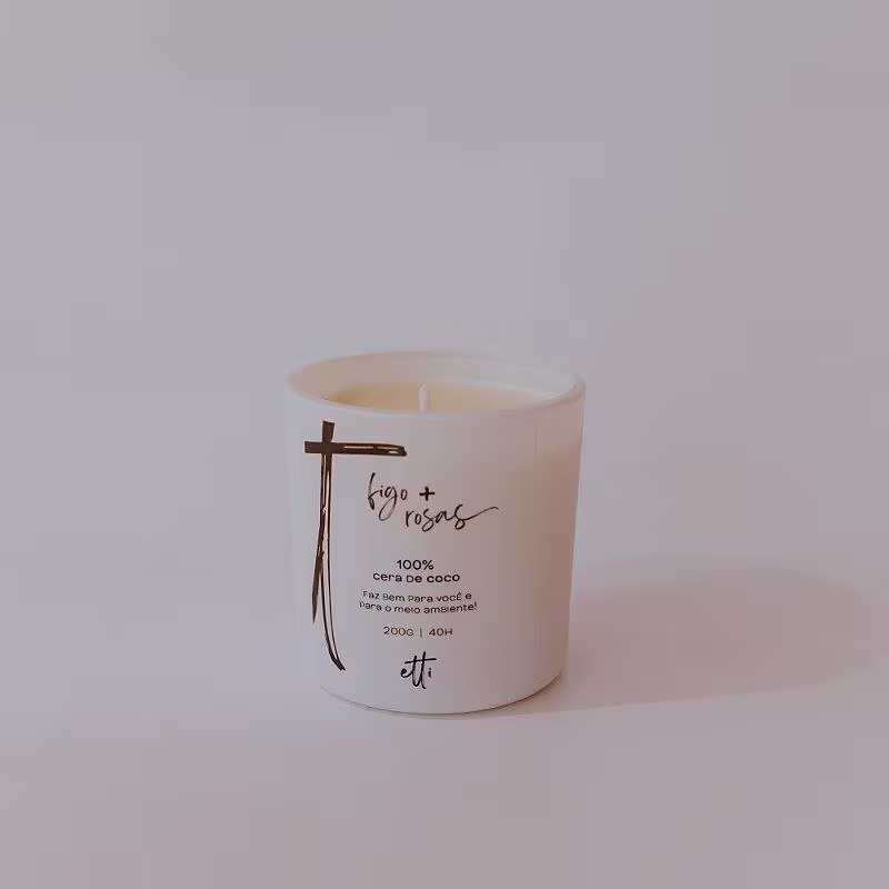 Vela Figo e Rosas 200g | 40h