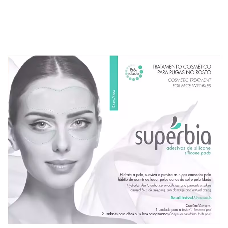 Kit Supérbia Adesivo Antissinais Rosto e Creme Esfoliante (2 Produtos)