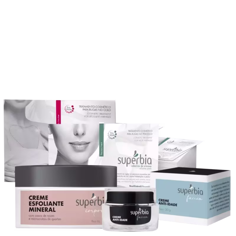 Kit Supérbia Hidratação para Pescoço e Colo (4 Produtos)