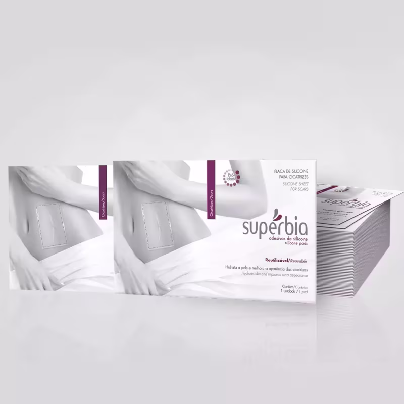 Kit Supérbia Placas de Silicone para Cicatriz (2 Unidades)