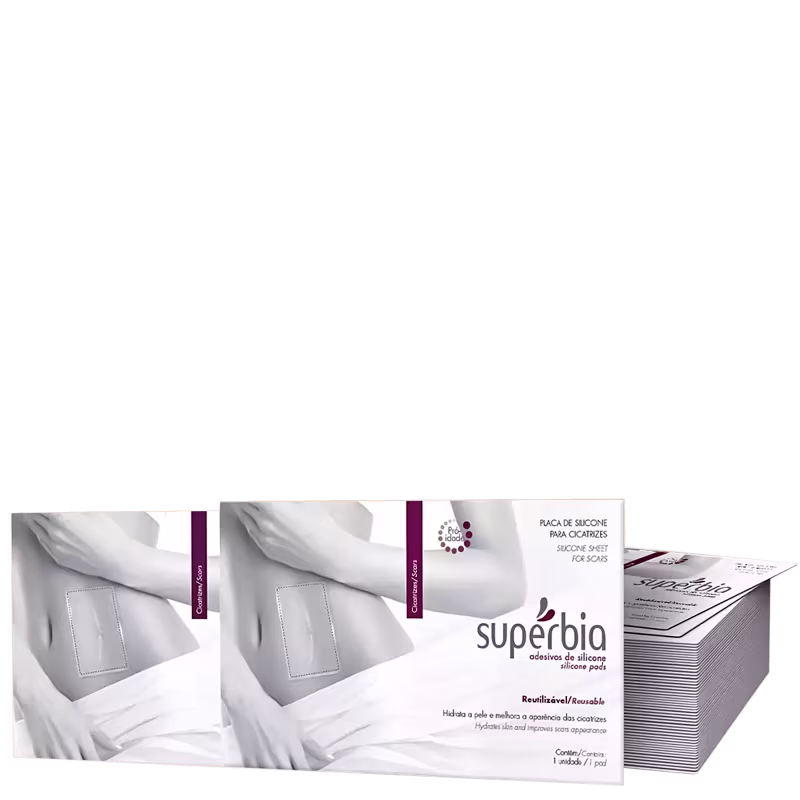 Kit Supérbia Placas de Silicone para Cicatriz (2 Unidades)