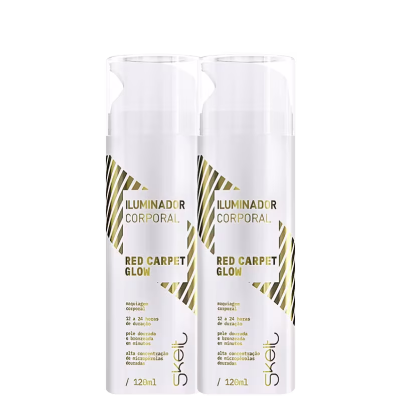 Kit Skelt Red Carpet Glow - Iluminador Corporal 120ml (2 unidades)