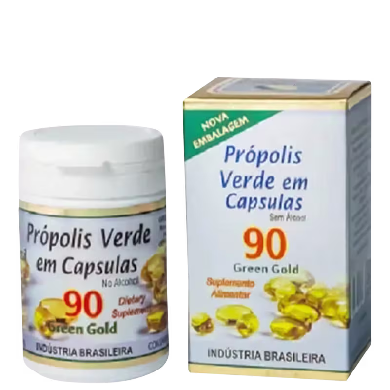 Apis-Brasil Própolis Verde Green Gold - Suplemento Alimentar (90 Cápsulas)