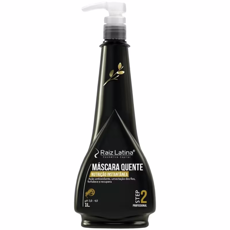 Raiz Latina Máscara Quente Nutrição Instantânea - Máscara Capilar 1L
