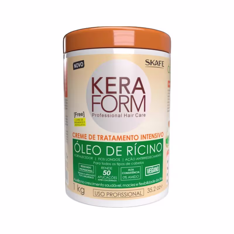 Skafe Keraform Óleo de Rícino Creme de Tratamento Intensivo 1kg