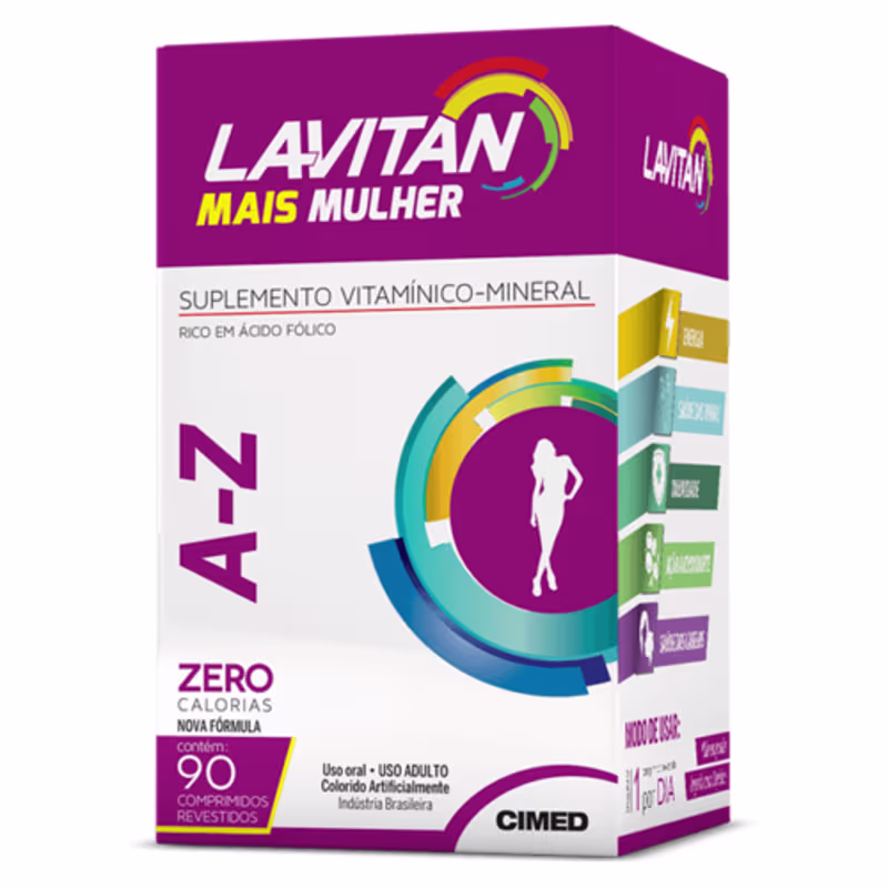 Suplemento Lavitan Mais Mulher 90 Comprimidos