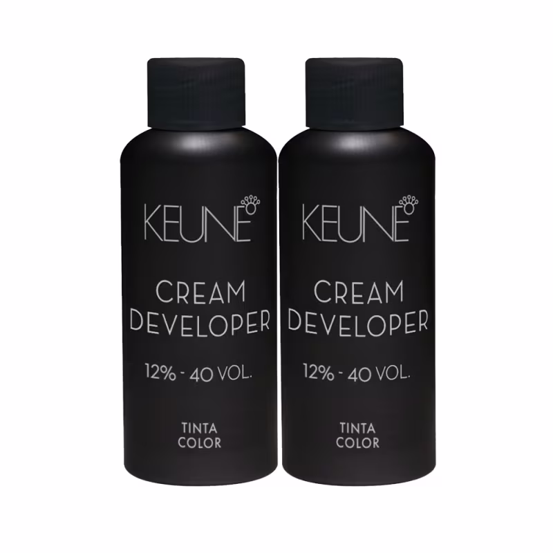 Kit Keune Tinta Color Cream Developer 12% - Oxidante Cremoso 40 Volumes (2 Unidades)