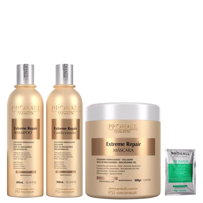 Kit Prohall Cosmetic Extreme Repair (4 Produtos)