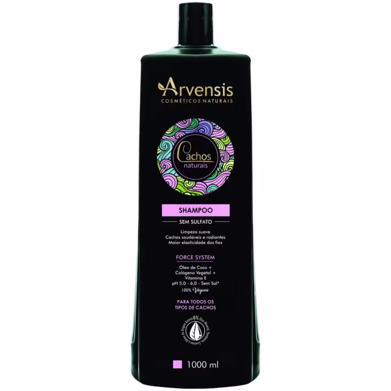 Kit Arvensis Cachos Naturais Shampoo e Condicionador 2x1000ml