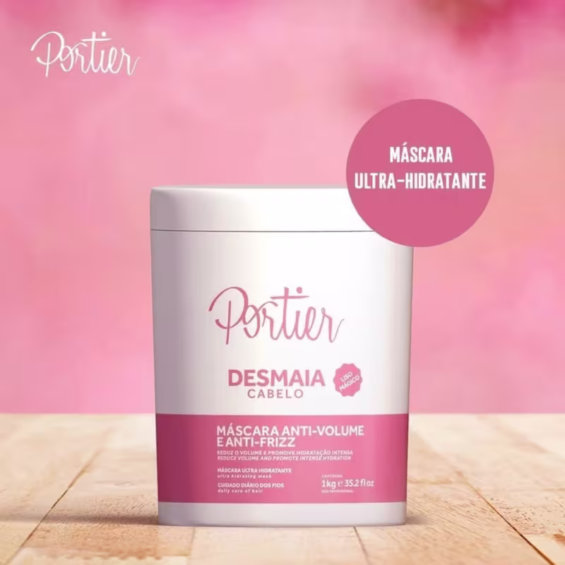 Portier Desmaia Cabelo Máscara Ultra Hidratante 1kg