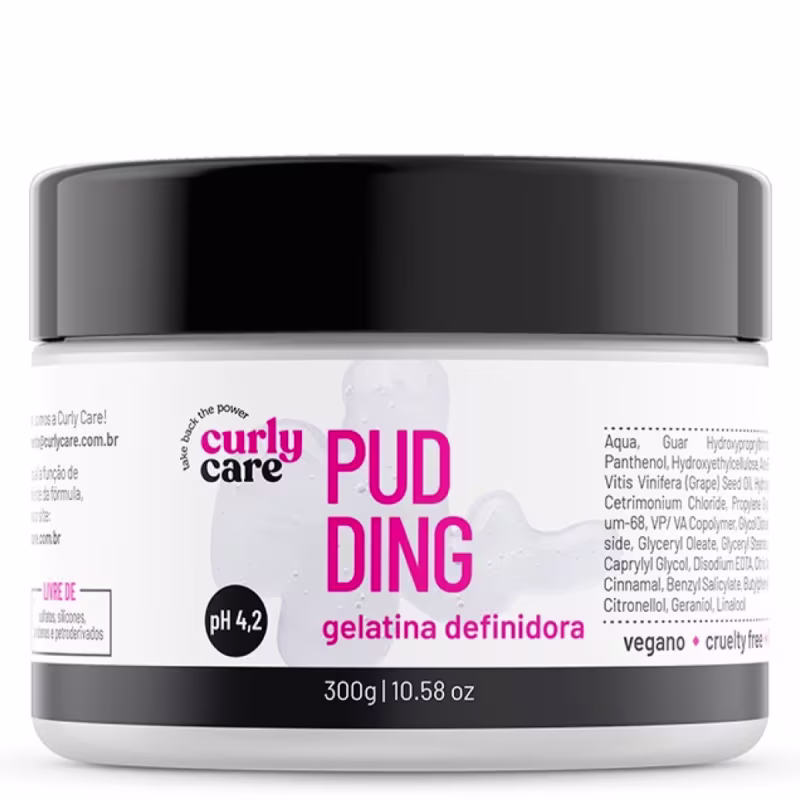 Creme de Manteiga Nutritivo Curly Care e Gelatina Definidora Pudding 2x300g