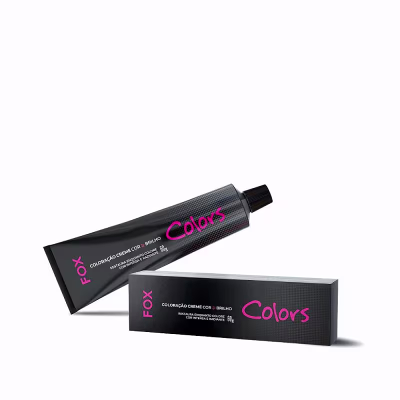 Fox Professional Colors 6.41 Louro Escuro Cobre Acinzentado - Coloração Permanente 60g